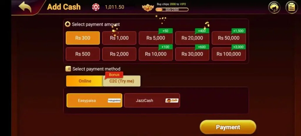 deposit money in the s9 game
